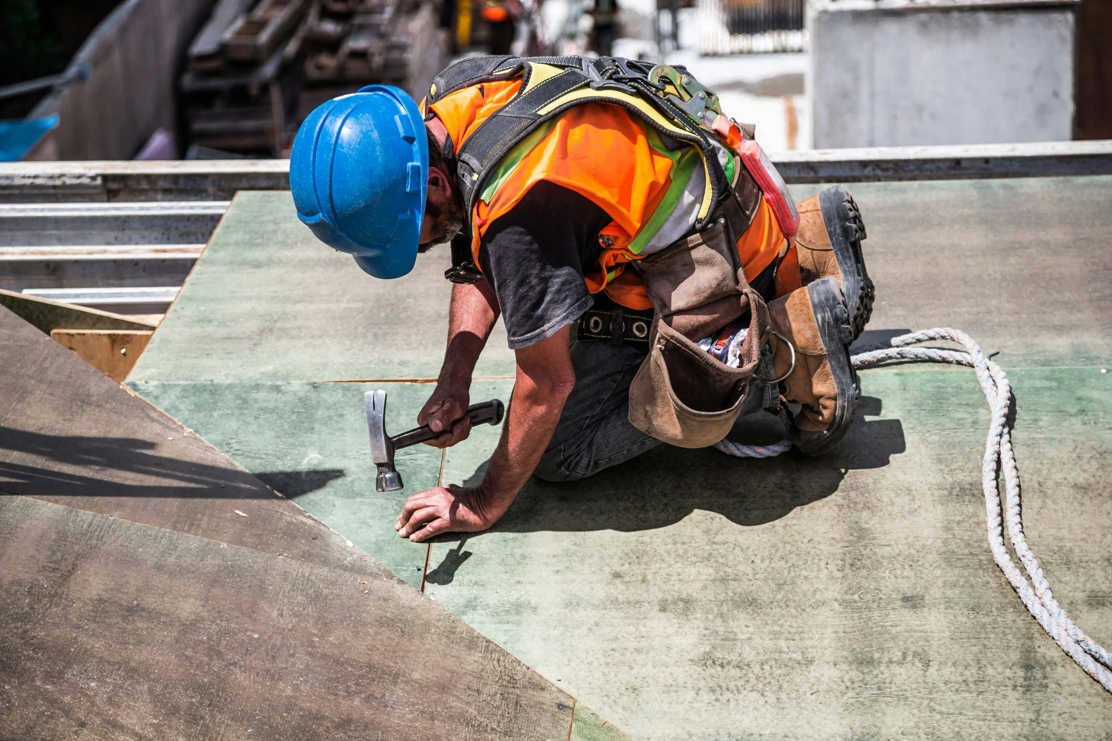 Ouvrier sur chantier
