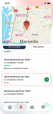 Alertes dans l’application ibbou